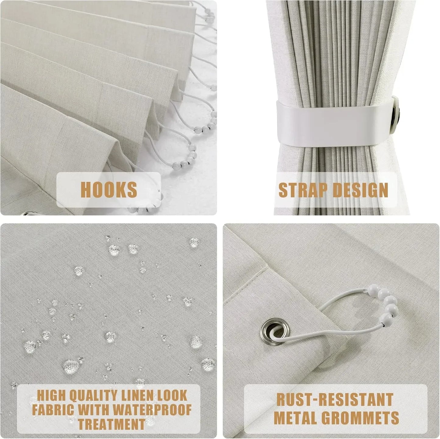 Magnetic Pleated Accordion Door Curtain – Folding Closet & Room Divider Curtain for Bedroom and Living Room