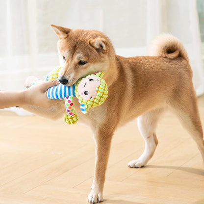 Pet Plush Puzzle Toy – Interactive Squeaky Chew Toy for Cats & Dogs, Bite-Resistant Teeth Cleaning Animal Toy, Pet Supplies