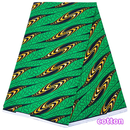 Original African Wax Print Fabric - 100% Cotton Colorful Dutch Ankara Pagne