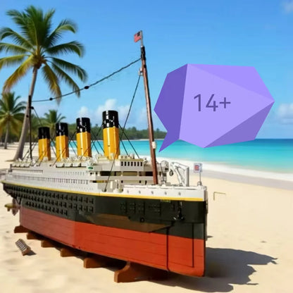 Compatible 10294 Titanic Building Blocks — 9090PCS MOC Cruise Ship Model, Steamship Display Toy, Christmas Gift for Adults