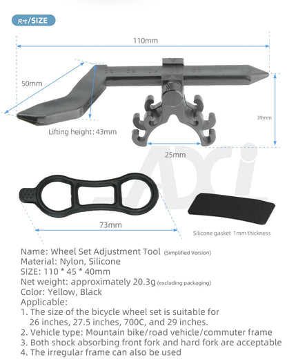 Mini Bicycle Wheel Truing Stand – Bike Rims Adjustment & Repair Tools for MTB Cycling Accessories