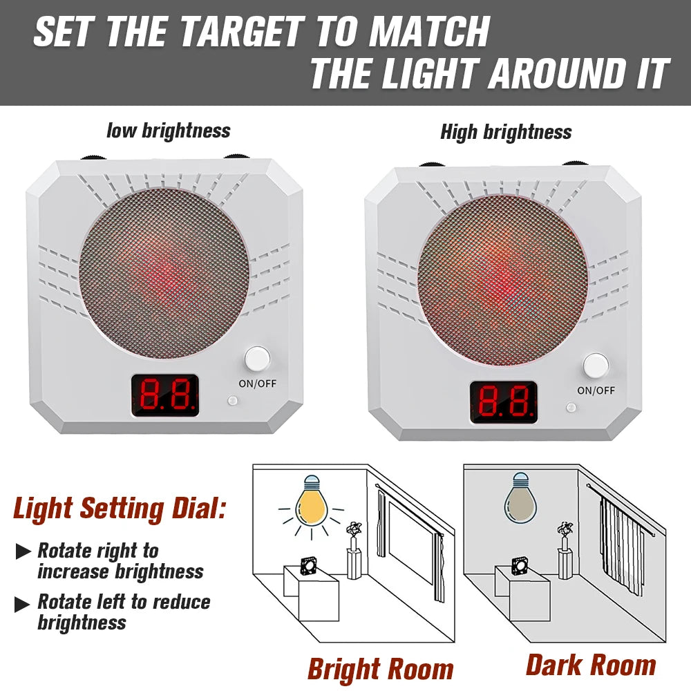 Infrared Induction Electronic Laser Target – Color-Sensitive Shooting Practice Toy with Sound Effects