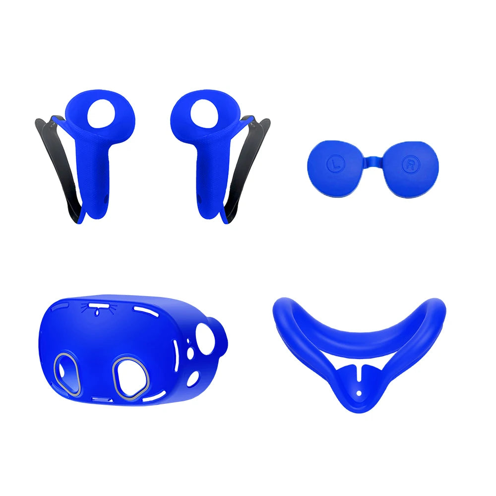 5-Pack Durable Soft Silicone Protect Cover Set for Meta Quest 3S – VR Accessories Kit, Christmas Gift