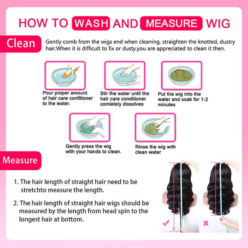 Body Wave Lace Front Wig – 13x4 & 13x6 Pre-Plucked Human Hair, 32-36 Inch, 200% Density with Baby Hair for Women