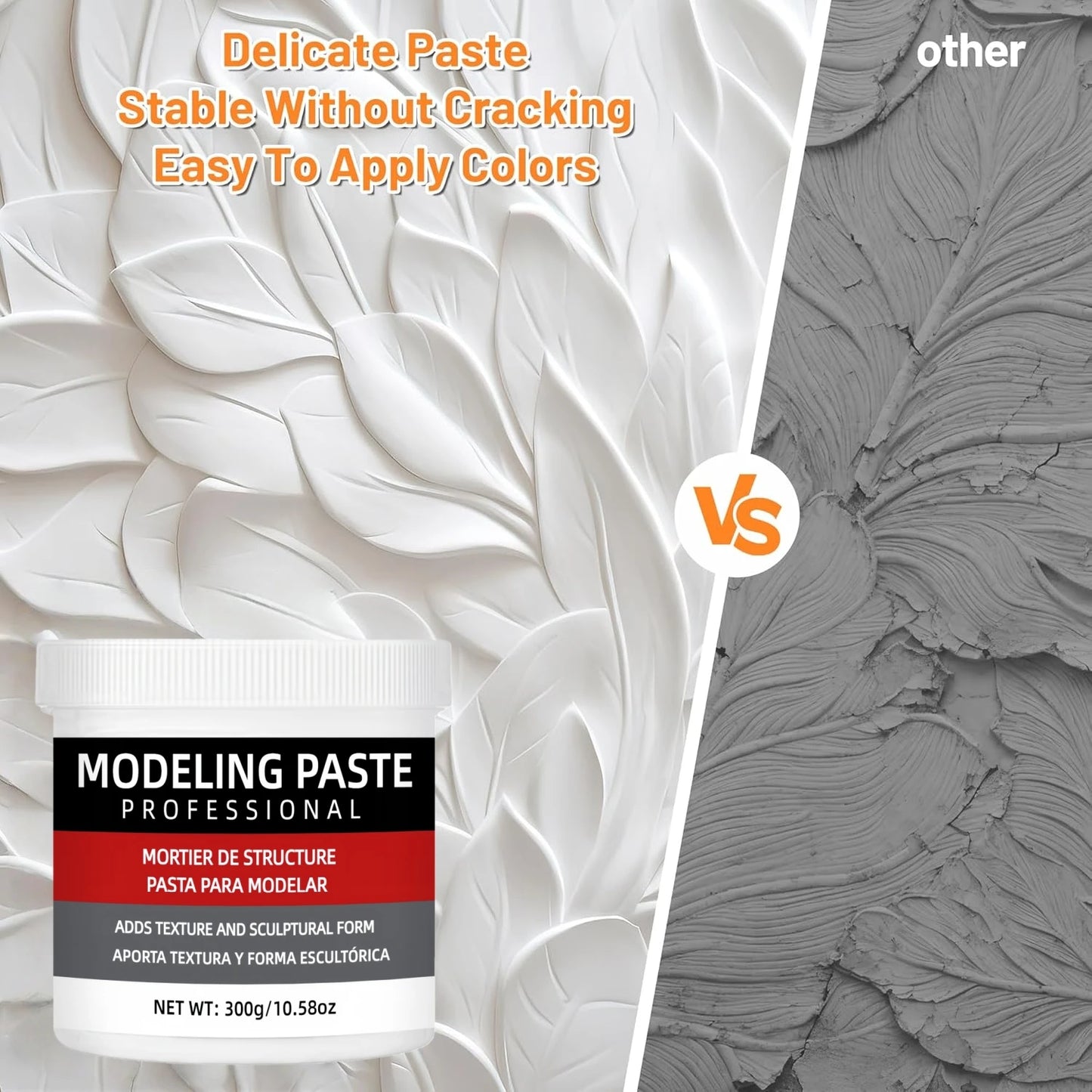 3D Texture Paste for Artists - Sculpting Gel for DIY Art, Crafts & Creative Painting Projects