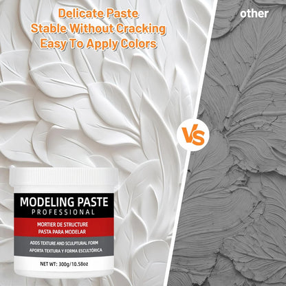 3D Texture Paste for Artists - Sculpting Gel for DIY Art, Crafts & Creative Painting Projects