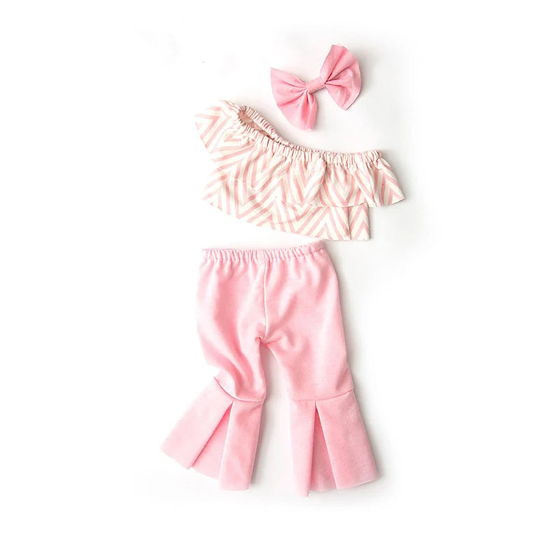 18-Inch Doll Clothes for American Girl Dolls — Bell-Bottoms & T-Shirt Set, Pretend Play Outfit, Gift for Girls