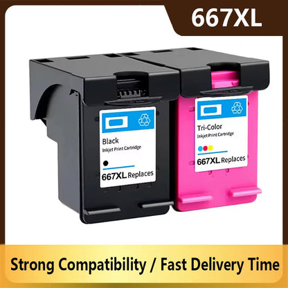 HP 667XL Ink Cartridge - Compatible Replacement for DeskJet Ink Advantage 1275, 2374, 2375, 2376, 2775, 2776 & 6475 Series
