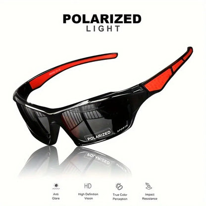 Fashion Polarized Sports Sunglasses — Round Metal Frame UV400 Eyewear for Men & Women, UV Protection