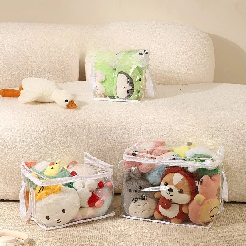 Plush Toy Storage Bag – Large Capacity Organizer for Kids’ Stuffed Animals, Waterproof Student Book & Study Storage Container