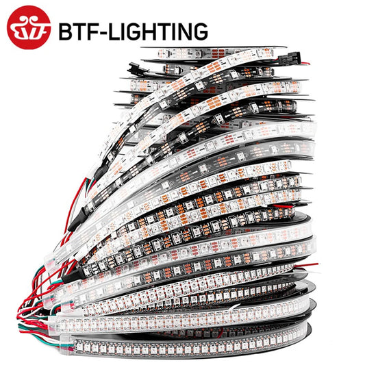 WS2812B RGB LED Strip Lights DC5V – Individually Addressable Smart Pixel Magic Light Strips (IP30/IP65/IP67) for DIY Lighting Effects