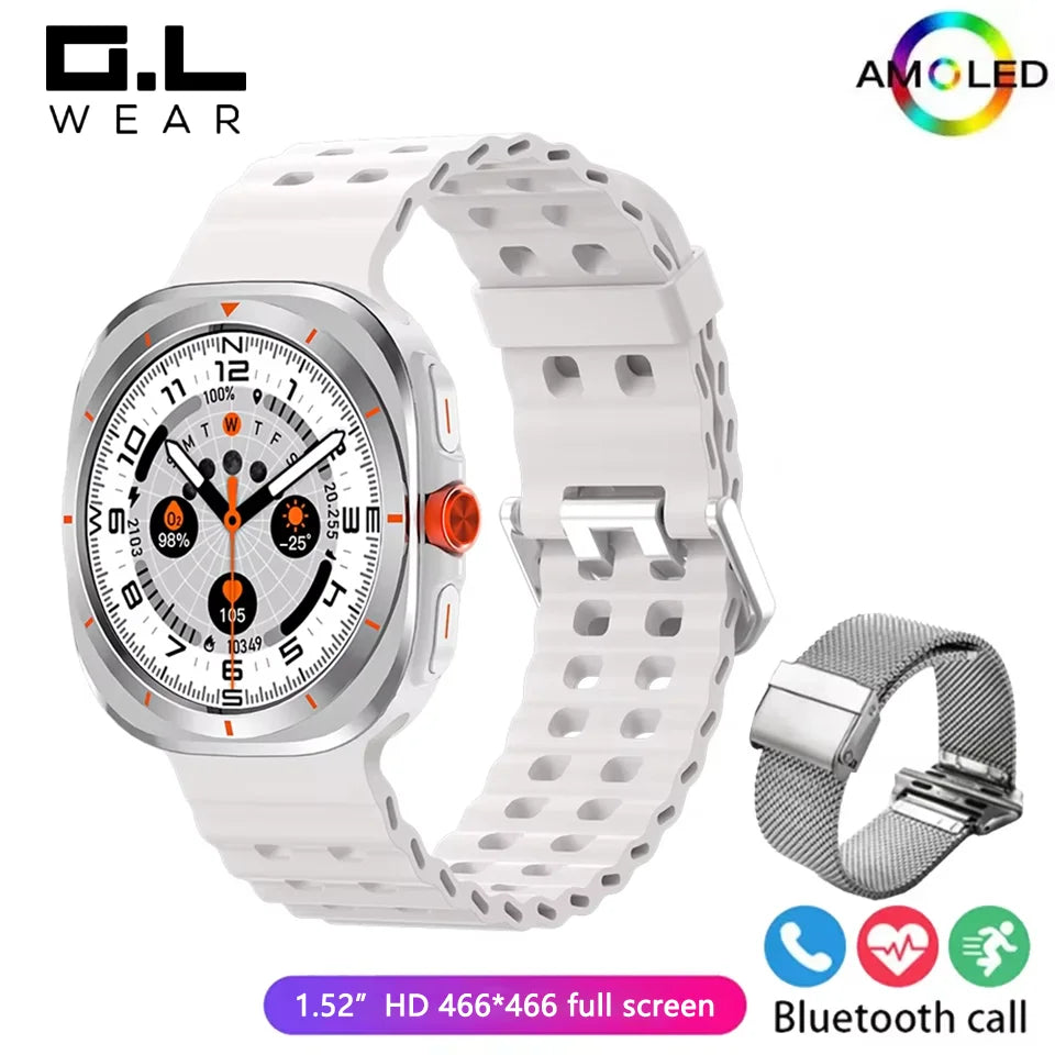 G.L Wear 2025 Men’s Smartwatch – Heart Rate, Fitness Tracking, Bluetooth Calling & Pedometer