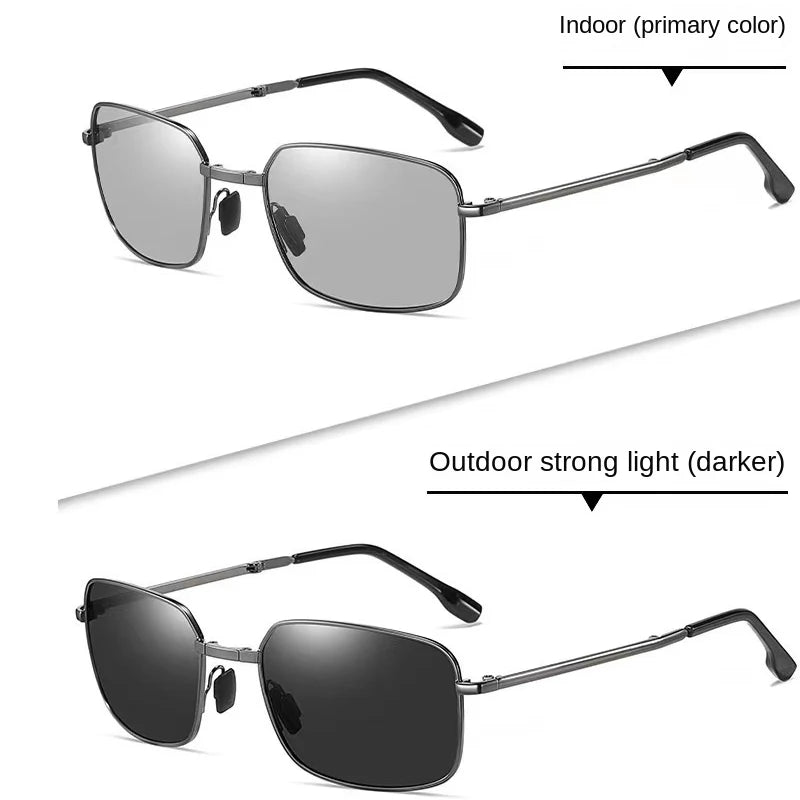 2023 Foldable Polarized Sunglasses – High-Quality Vintage Metal Frame UV400 for Men & Women