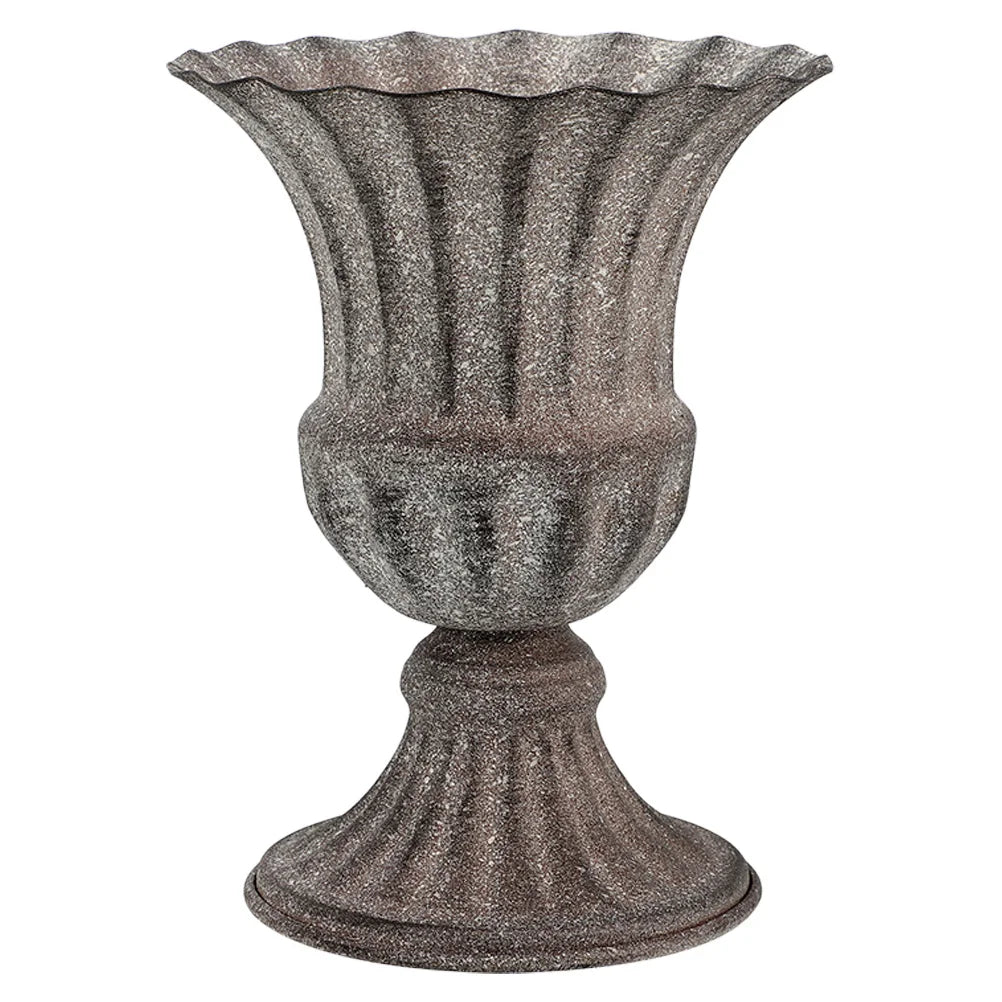 Metal Cemetery Vase – Grave Flower Holder for Headstones, Fresh or Artificial Flowers, Tombstone Marker for Memorials and Sympathy