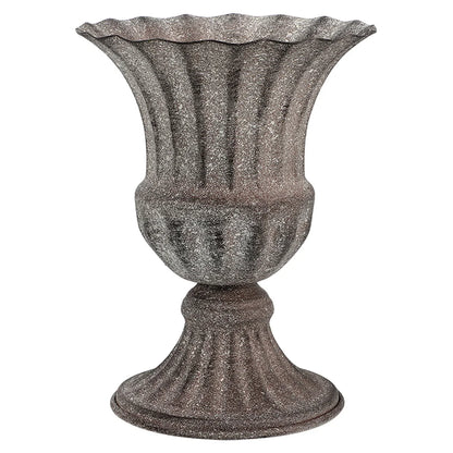 Metal Cemetery Vase – Grave Flower Holder for Headstones, Fresh or Artificial Flowers, Tombstone Marker for Memorials and Sympathy