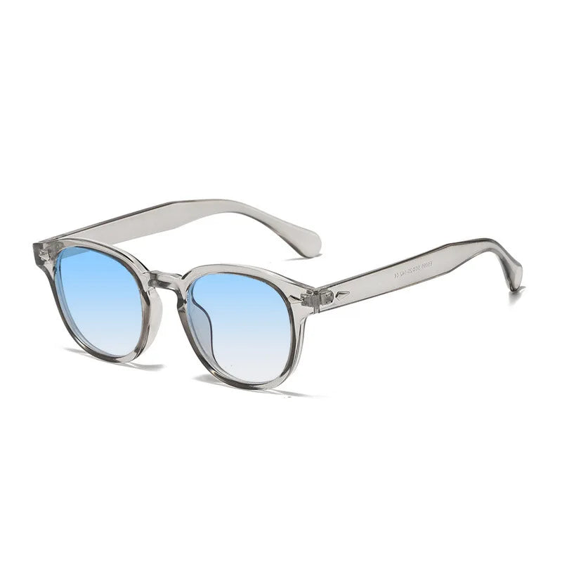 JNPCXI Retro Round Sunglasses – Punk Leopard Rivet Fashion Shades UV400 for Men & Women