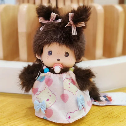 Kawaii Meng Qiqi Dress-Up Doll Plush Pendant – Cute School Bag Accessory & Children’s Christmas Gift