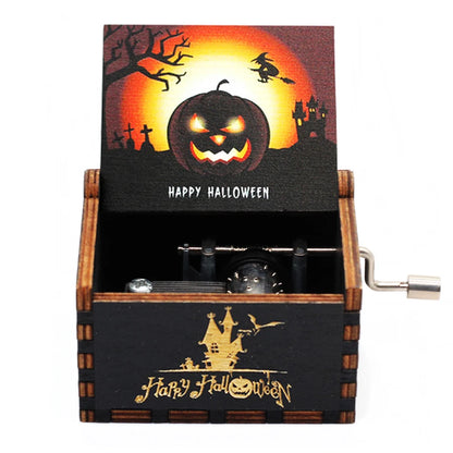 The Nightmare Before Christmas Music Box - Vintage Wooden Hand-Crank Musical Gift