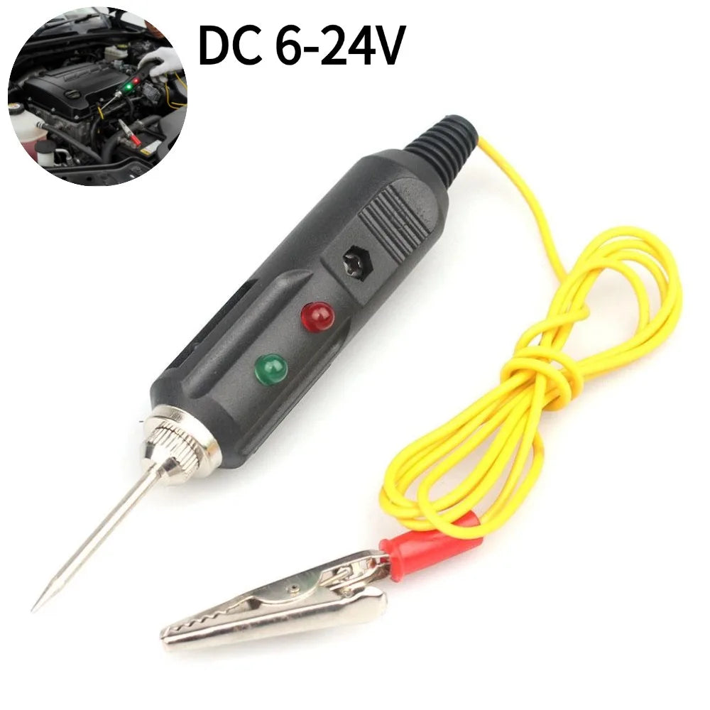 Car Voltage Tester Pen - 6V-24V DC Automotive Circuit Tester for Fuses, Relays & Lights