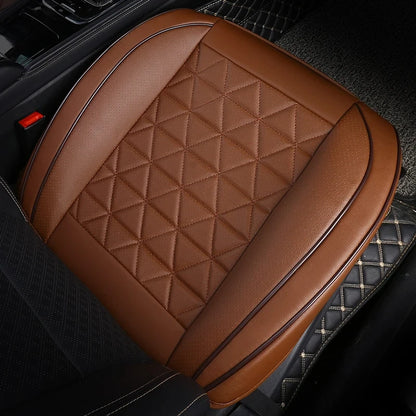 Universal PU Leather Car Seat Cover - Front Seat Cushion Protector Mat
