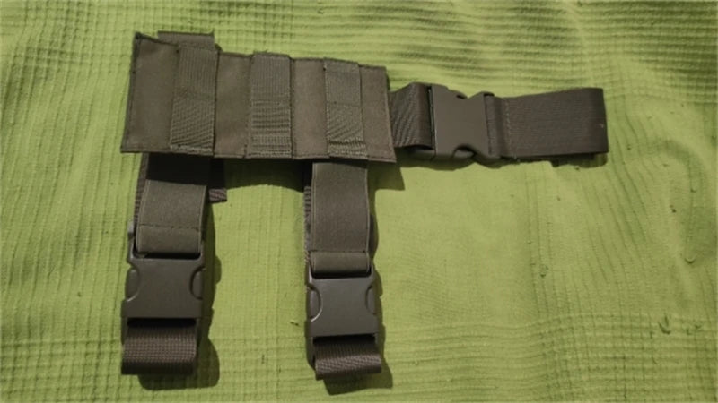 Universal Drop Leg Holster - MOLLE Thigh Platform for Hunting & Paintball with Adjustable Straps