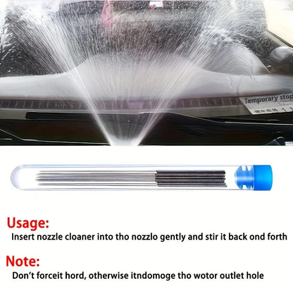 10-Piece Stainless Steel Cleaning Nozzle Kit - 3D Printer, Gas Stove, Shower & Window Cleaning Tools