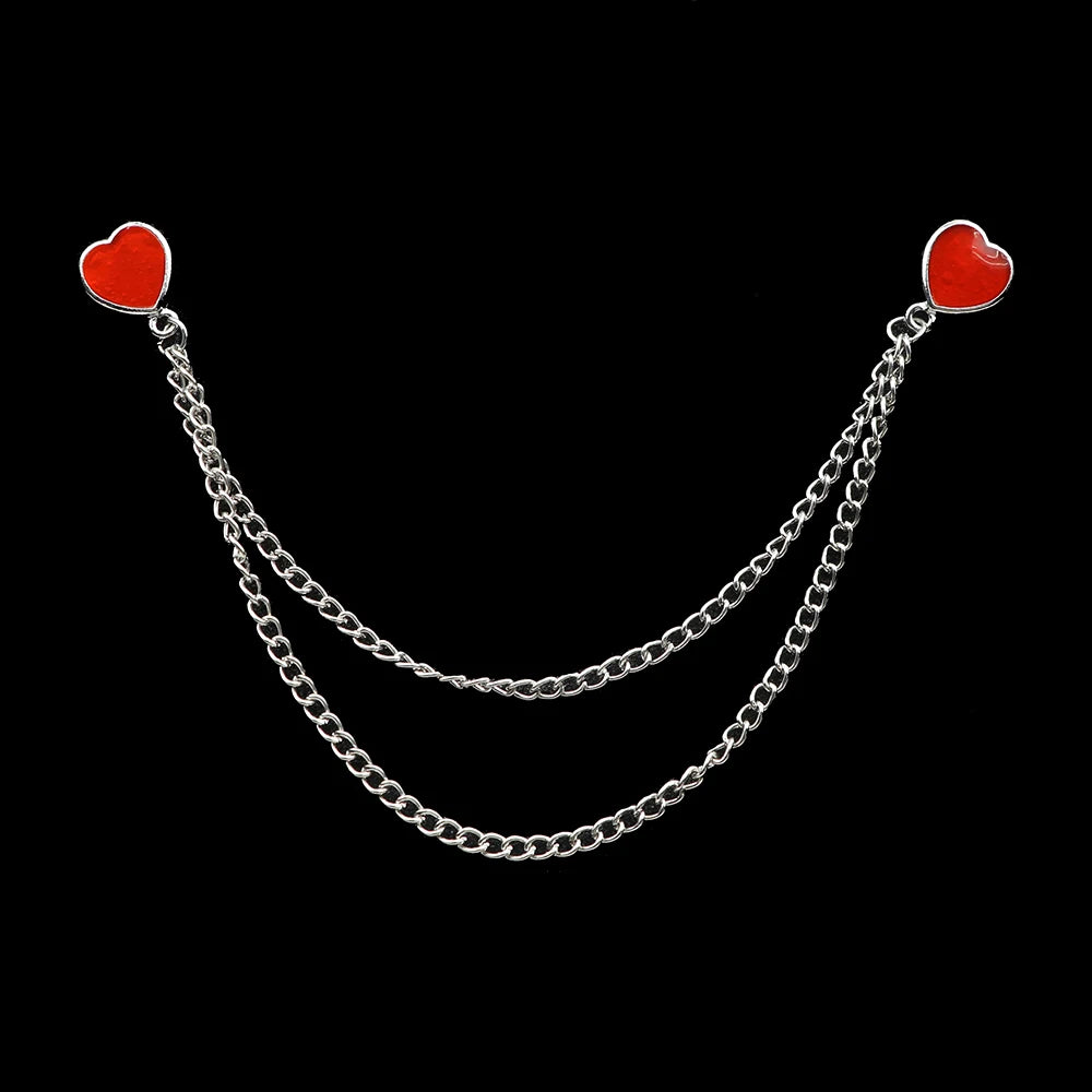 Fashion Gentleman Tassel Brooch – Men’s Suit & Shirt Lapel Pin with Chain, Pearl & Star for Wedding or Party