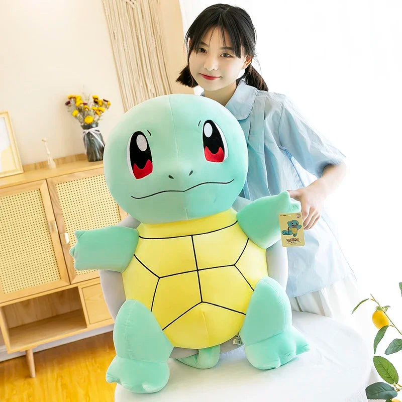 45cm Squirtle Plush Doll – Large Kawaii Pokémon Stuffed Turtle Pillow, Cute Christmas Gift Toy for Boys & Girls