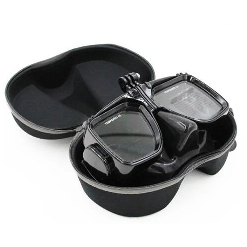 EVA Multifunction Snorkel Case - Zippered Face Cover and Diving Glasses Storage Box, Ideal for Scuba and Underwater Swimming Sets