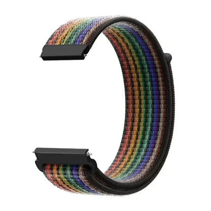 22mm Sport Nylon Loop Watch Band – Breathable Replacement Wristband for NORTH EDGE APACHE-46 Smartwatch, Durable Adjustable Strap