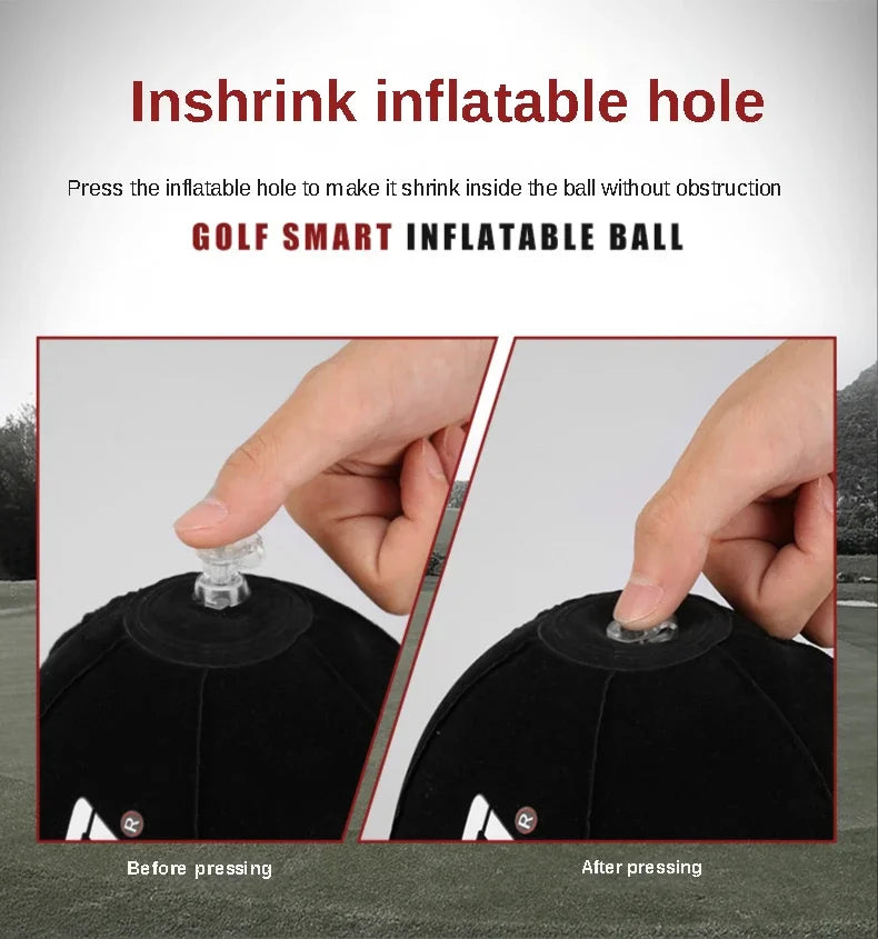 PGM Inflatable Golf Smart Ball Trainer - Portable Swing Arm Corrector, Posture Training Aid & Golf Accessory