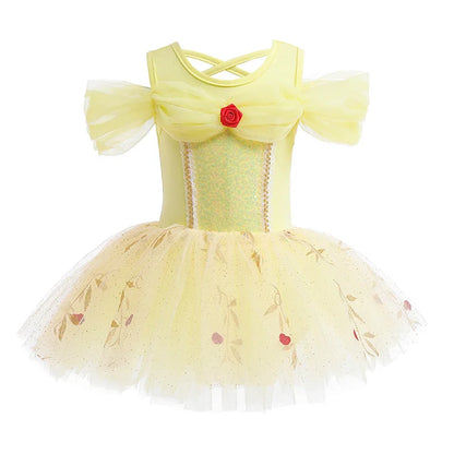 Girls Ballet Tutu Dress - Sequined Princess Party Costume for Dance & Stage Performances
