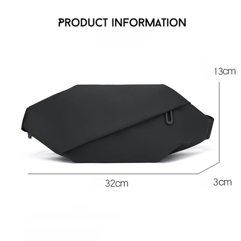Men’s Minimalist Waterproof Waist Bag - Stylish Crossbody Fanny Pack for Running, Jogging, and Outdoor Sports