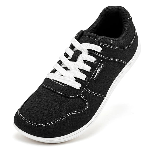 HOBIBEAR Unisex Barefoot Shoes – Lightweight Minimalist Walking Sneakers for Men & Women, Lace-Up Outdoor Running Shoes