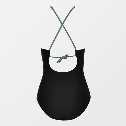 CUPSHE Lace-Up Back One-Piece Swimsuit – Sexy Cut-Out Backless Monokini Swimwear for Women, 2023 Beach & Bathing Suit