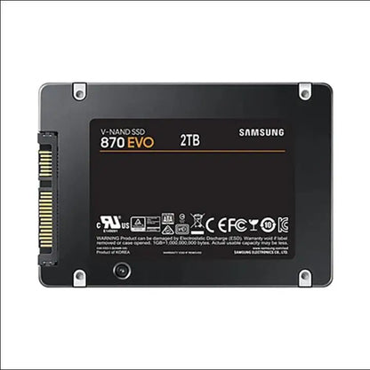 SAMSUNG 870 EVO SSD – 1TB, 2TB, 500GB, 250GB Internal Solid State Drive, SATA3 2.5 Inch for Laptop & Desktop PC