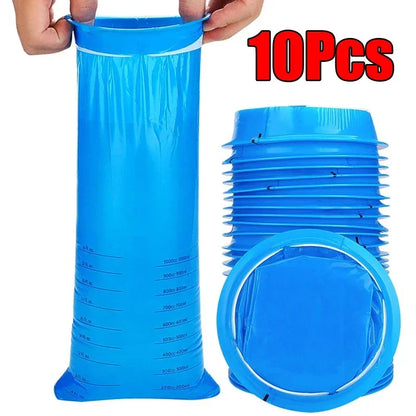 1000ML Disposable Vomit Bag – Portable Travel Emergency Nausea & Motion Sickness Bags for Car, Airplane, Pregnancy & Outdoor Use, Unisex Cleaning Bag