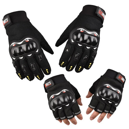 Men's Motorcycle Racing Gloves – Breathable Closed Finger Gloves for Outdoor Sports & Crossbike Riding