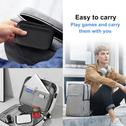 Carrying Case for R36S/GB300/FC/RG35XX Handheld Game Console – Portable Travel Storage Bag for Retro Mini Game Players
