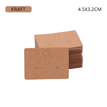50PCS Jewelry Display Cards — Self-Seal Cardboard Hang Tags for Earrings & Necklaces, Jewelry Organizer Packaging