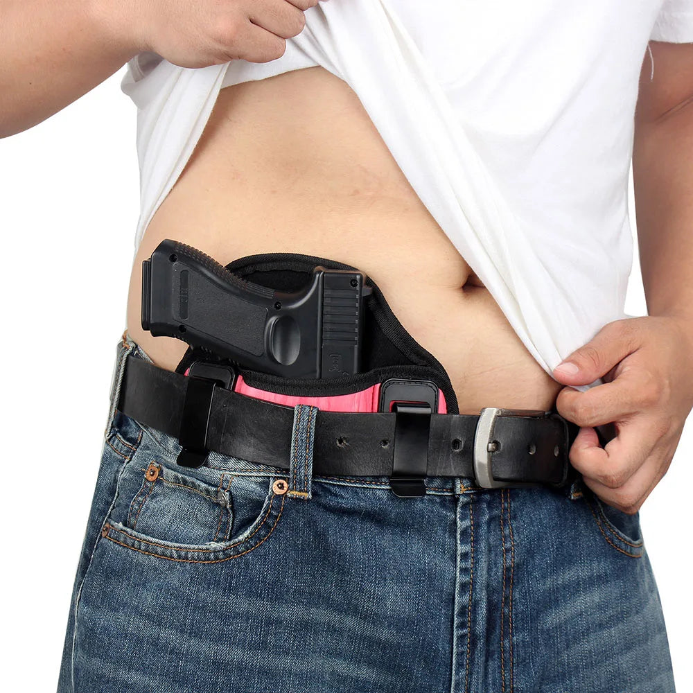 Tactical PU Leather Concealed Gun Holster – Universal Fit for Glock, Sig Sauer, Beretta & Similar Pistols – Hunting Waist Carry Pouch