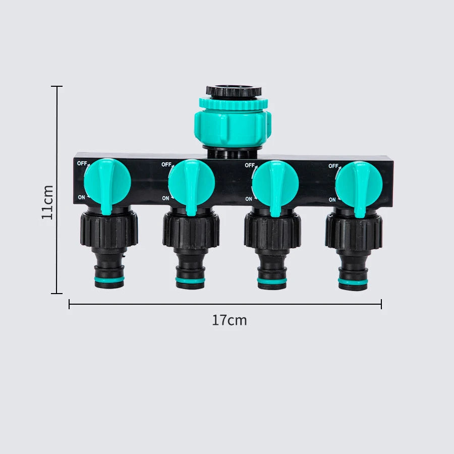 Garden Hose Water Line Splitter - Irrigation System Connector for Agriculture, Gardening and Watering Supplies