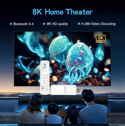 MX10 K9 PRO TV Stick – Android 13, 8K/4K Support, WiFi 6, Allwinner H618 Quad-Core, Voice Remote Smart TV Box