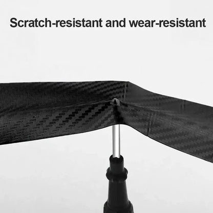 3D Carbon Fiber Car Sticker — Anti-Scratch, Waterproof Matte Black Protective Film for Car Body