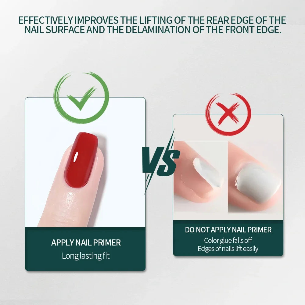 Nailpop Nail Dehydrator & Primer — Acid-Free Natural Nail Prep for Acrylic & UV Gel, Fast Dry Superior Bonding Set