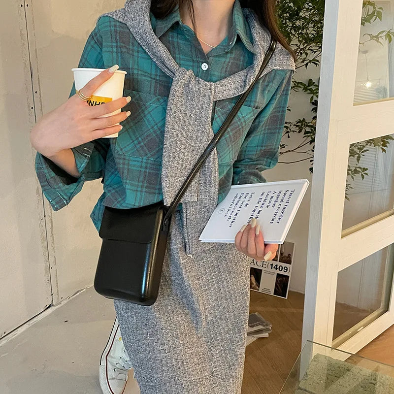 New Fashion PU Leather Handbags: Luxury Shoulder Crossbody Bags for Women - Large Capacity with Small Flap Phone Purse, Stylish & Practical