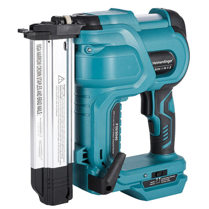 Cordless 18GA Nail & Staple Gun — 2-in-1 Nailer/Stapler, Makita Battery Compatible, 2 Modes, 500 Nails & Staples (Battery Not Included)