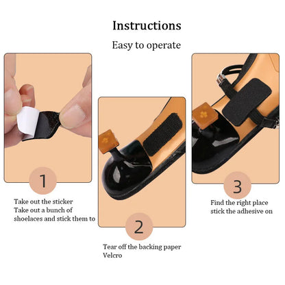Diamond Shoelaces Anti-Drop High Heels Shoe Band for Women - Elastic Fixing Belts with Rhinestone - Heel Straps Belt Drill