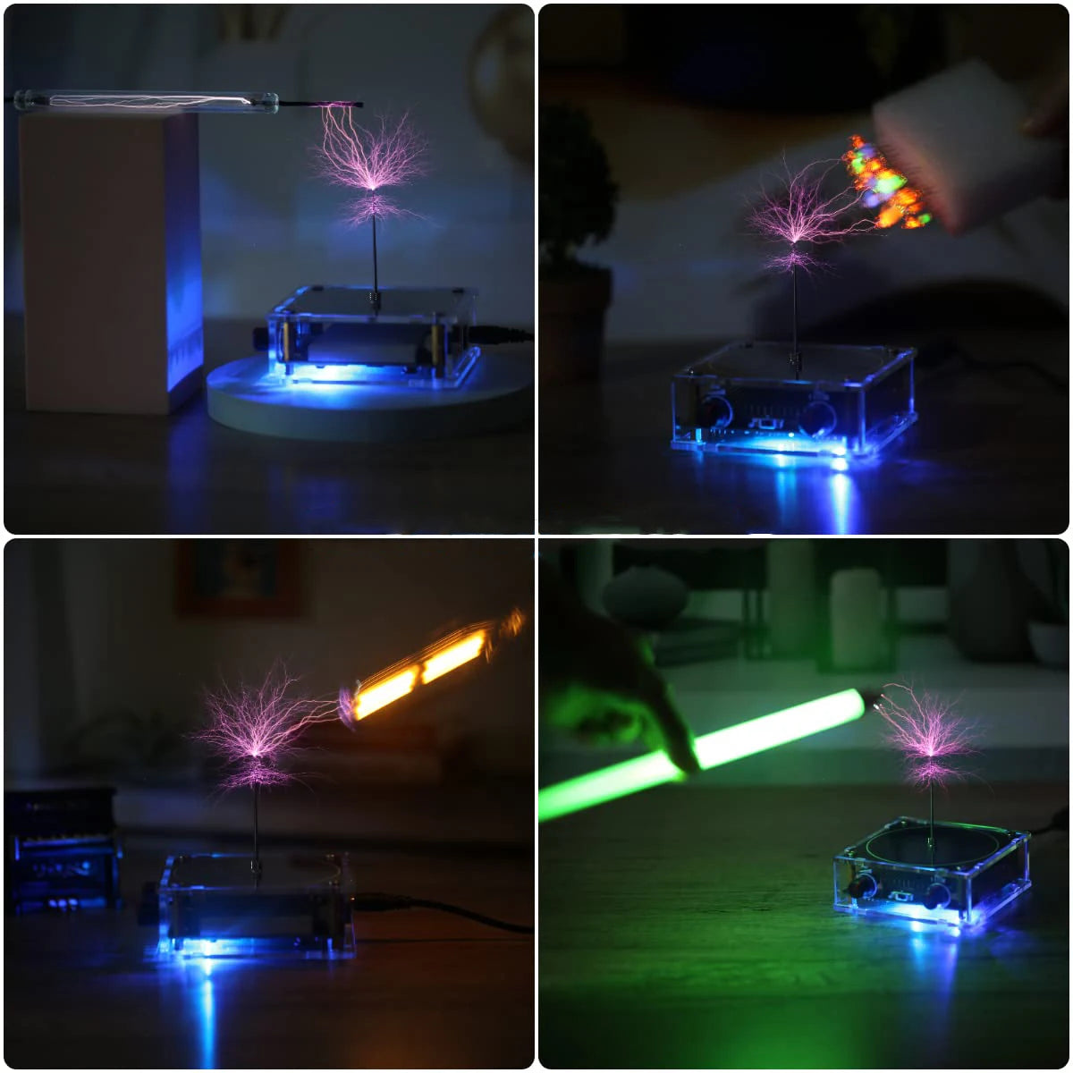 Bluetooth Music Tesla Coil – Arc Plasma Speaker with Wireless Transmission, Experimental Desktop Toy Model