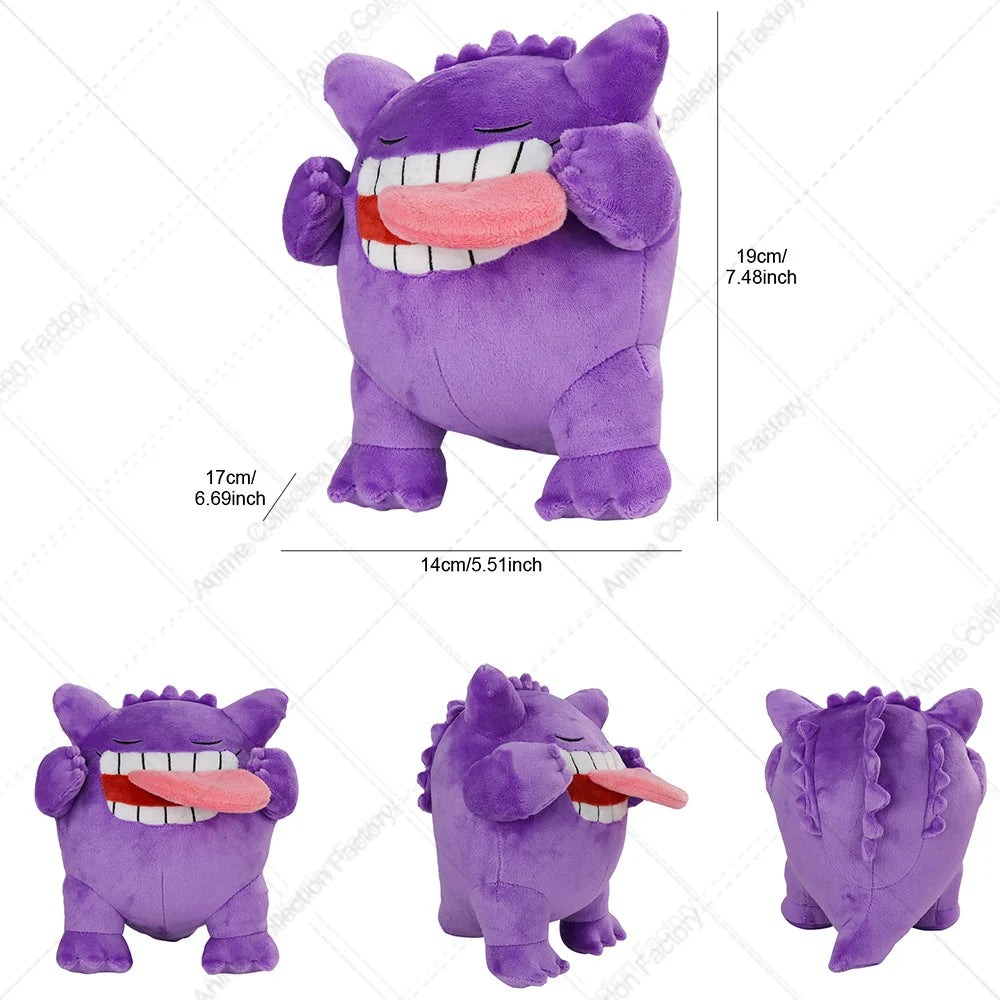New Gengar Plush Toy – Soft Pokemon Stuffed Animal Doll, Cute Cartoon Christmas Gift